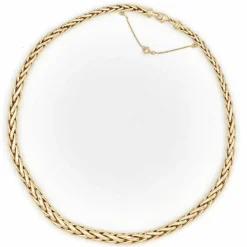 Collier Maille palmier Or jaune