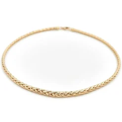 Collier Maille palmier Or jaune