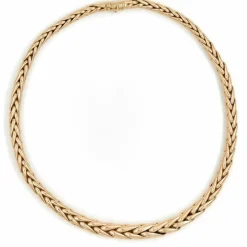 Collier Maille palmier Or jaune