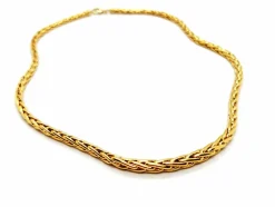 Collier Maille palmier Or jaune