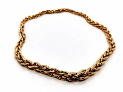 Collier Maille palmier Or jaune