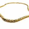Collier Maille palmier Or jaune