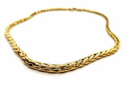Collier Maille palmier Or jaune