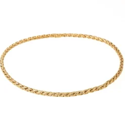 Collier Maille palmier Or jaune