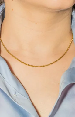 Collier Maille palmier Or jaune