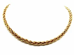 Collier Maille palmier Or jaune
