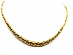 Collier Maille palmier Or jaune