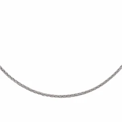 Collier Maille palmier Or blanc