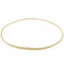 Collier Maille palmier Or jaune