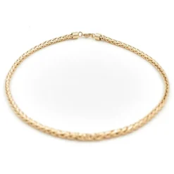 Collier Maille palmier Or jaune