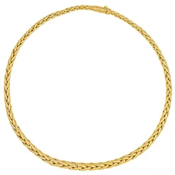 Collier Maille palmier Or jaune
