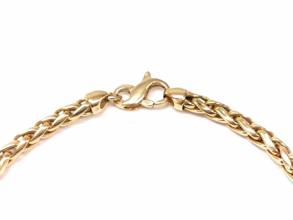 Collier maille palmier Or jaune