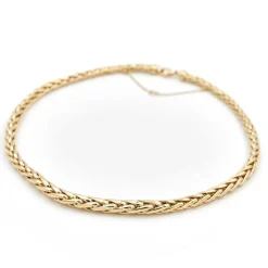 Collier Maille palmier Or jaune