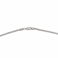 Collier Maille palmier Or blanc