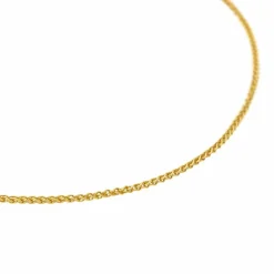 Collier Maille palmier Or jaune