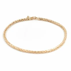 Collier Maille palmier Or jaune