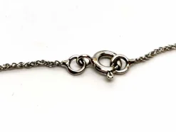 Collier Maille palmier Or blanc