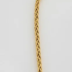Collier maille palmier, or jaune