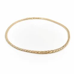 Collier Maille palmier Or jaune