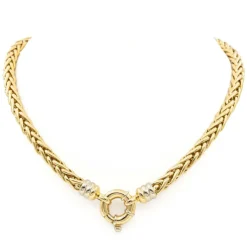 Collier Maille palmier Or jaune
