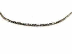 Collier Maille palmier Or blanc