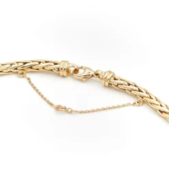 Collier Maille palmier Or jaune