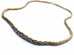 Collier Maille palmier Or jaune