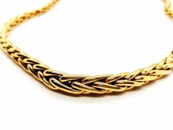 Collier Maille palmier Or jaune