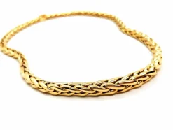 Collier Maille palmier Or jaune