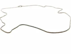 Collier Maille palmier Or blanc