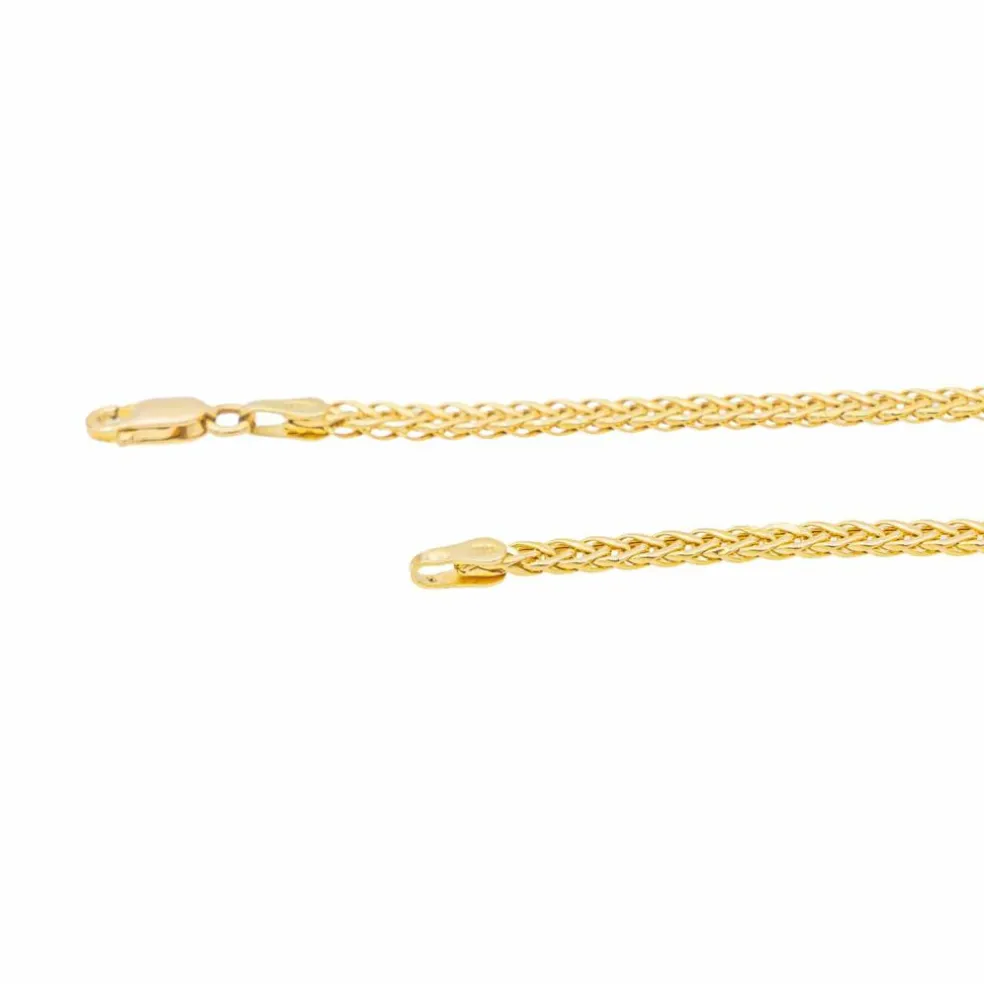 Collier Maille palmier Or jaune Diamant