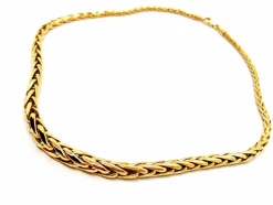 Collier Maille palmier Or jaune