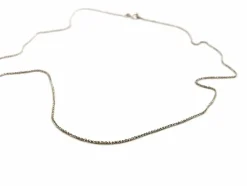 Collier Maille palmier Or blanc