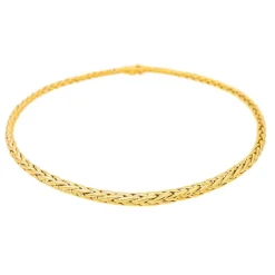 Collier Maille palmier Or jaune