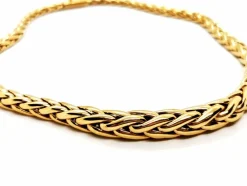 Collier Maille palmier Or jaune