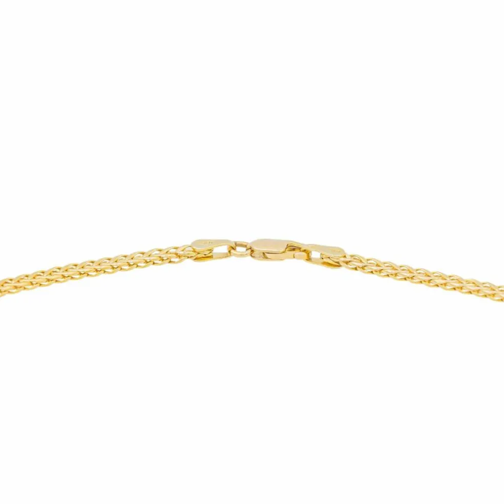 Collier Maille palmier Or jaune Diamant