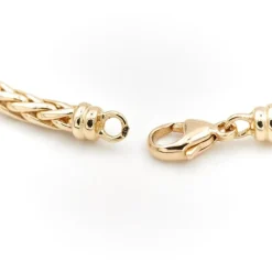 Collier Maille palmier Or jaune