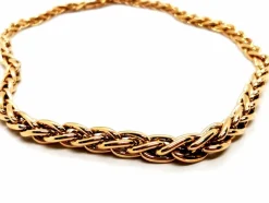 Collier Maille palmier Or jaune