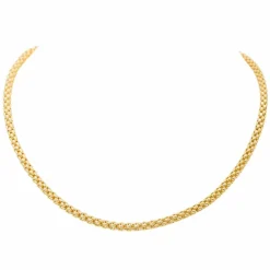Collier Maille pop corn Or jaune