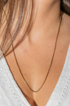 Collier maille pop corn Or jaune