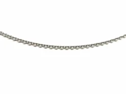 Collier Maille ronde Or blanc