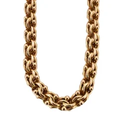 Collier maille royale en or jaune