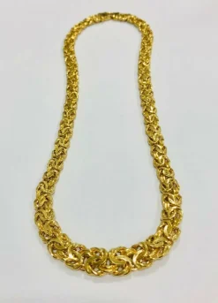 Collier maille royale or jaune