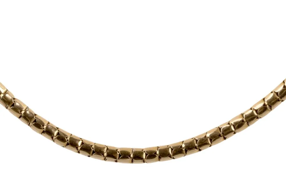 Collier maille serpent en or massif