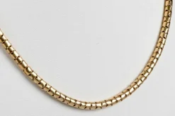 Collier maille serpent en or massif
