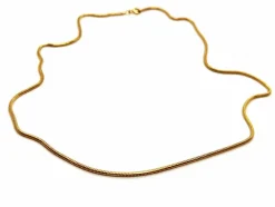 Collier Maille serpentine Or jaune