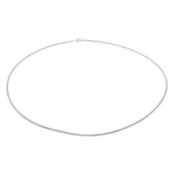 Collier Maille serpentine Or blanc