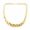 Collier maille torsadé chute or jaune