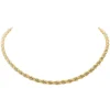 Collier Maille torsadée Or jaune, Or blanc