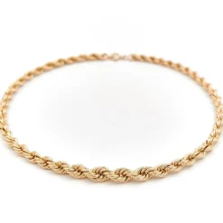 Collier Maille torsadée Or jaune